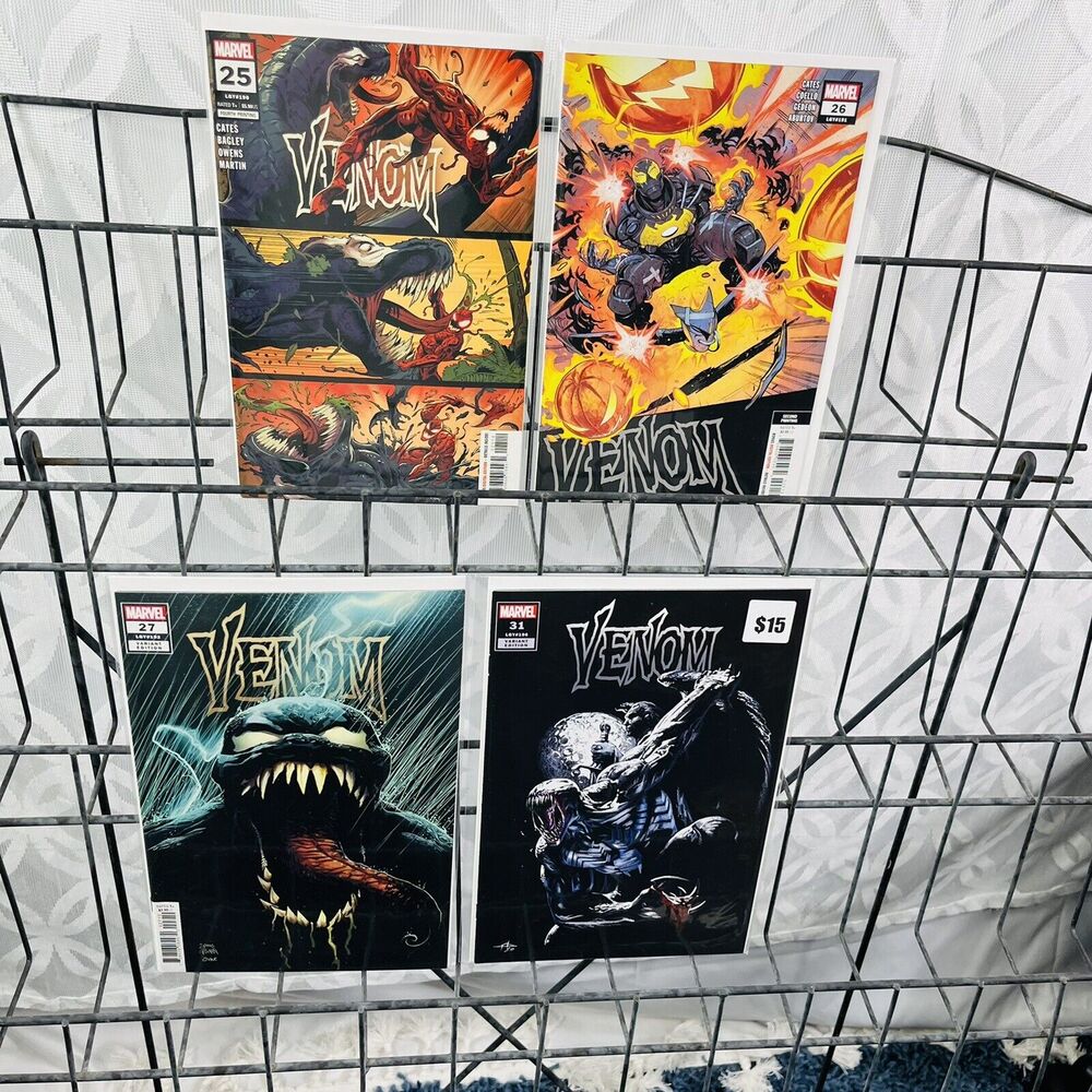 Venom 25 4th Print, 26 2nd‎ Print, 27 Variant 31 Dell'Otto Trade Variant